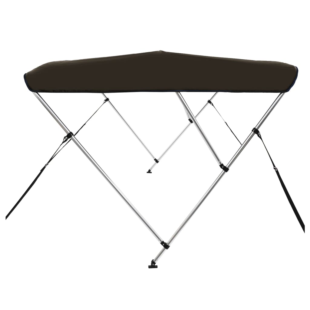 3-bow Bimini Top Black 183x140x137 cm