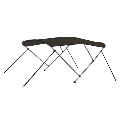 3-bow Bimini Top Black 183x140x137 cm