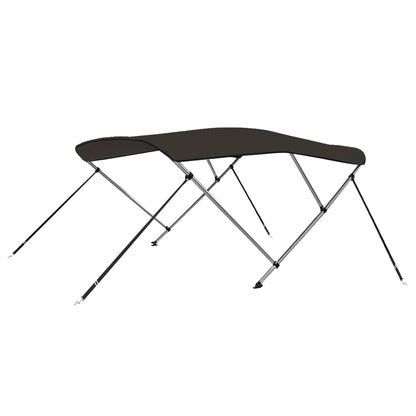 3-bow Bimini Top Black 183x160x137 cm