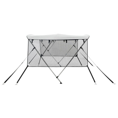 3-bow Bimini Top with Mesh Sidewalls 183x(137-152)x137 cm