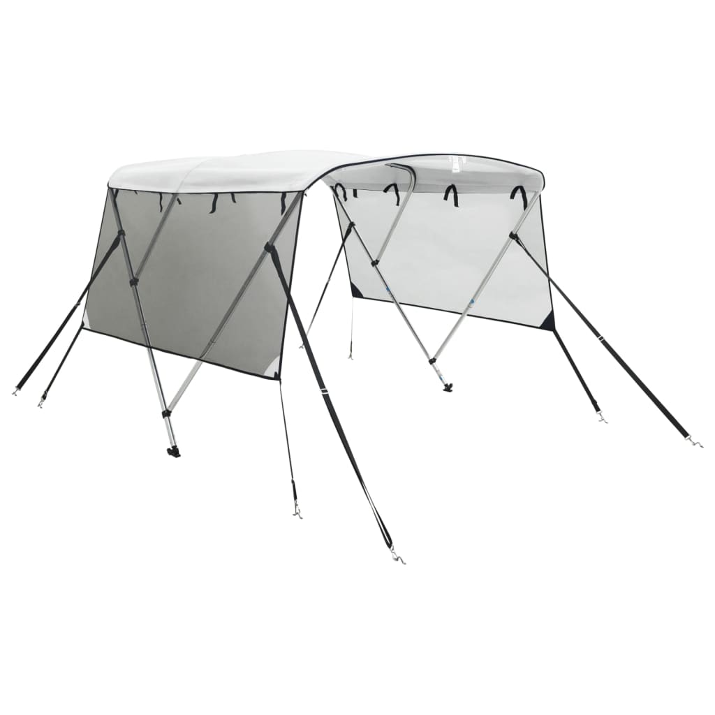 3-bow Bimini Top with Mesh Sidewalls 183x(154-167)x137 cm