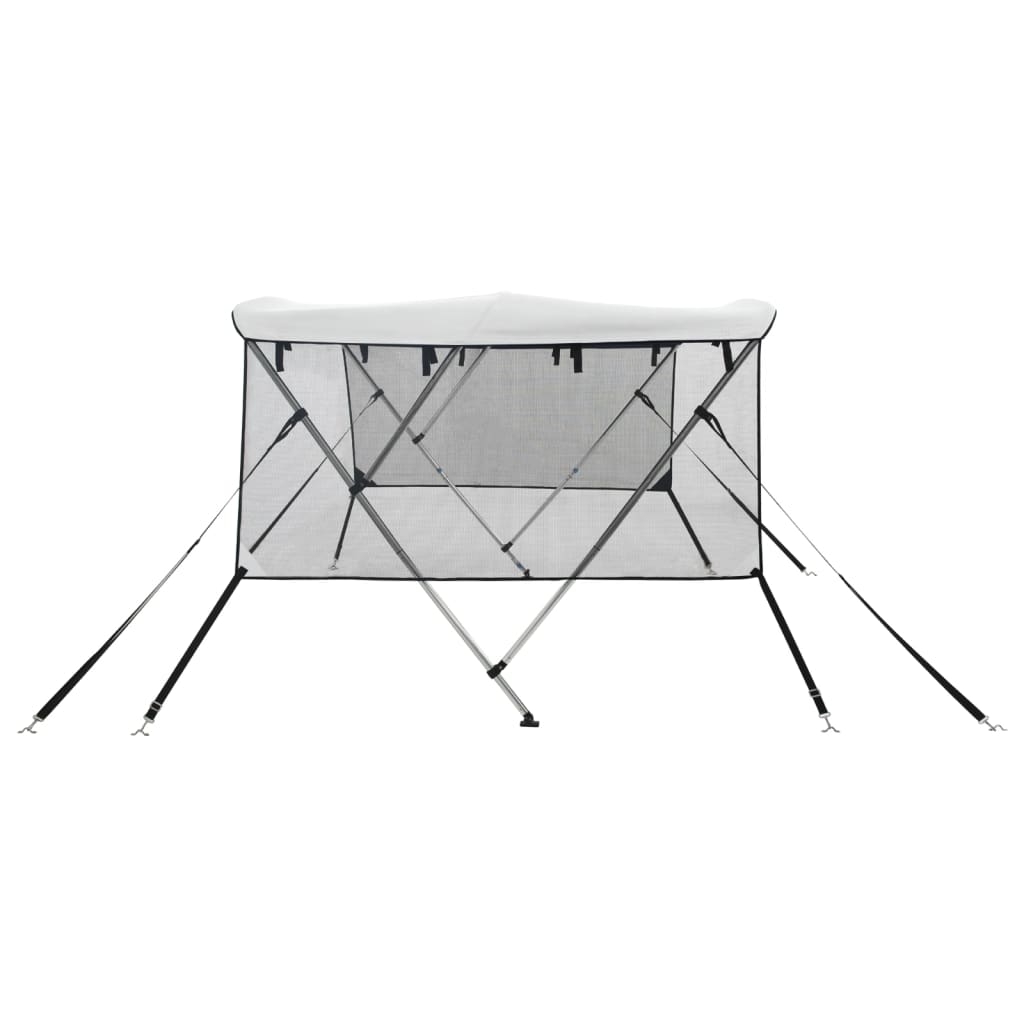 3-bow Bimini Top with Mesh Sidewalls 183x(170-182)x137 cm