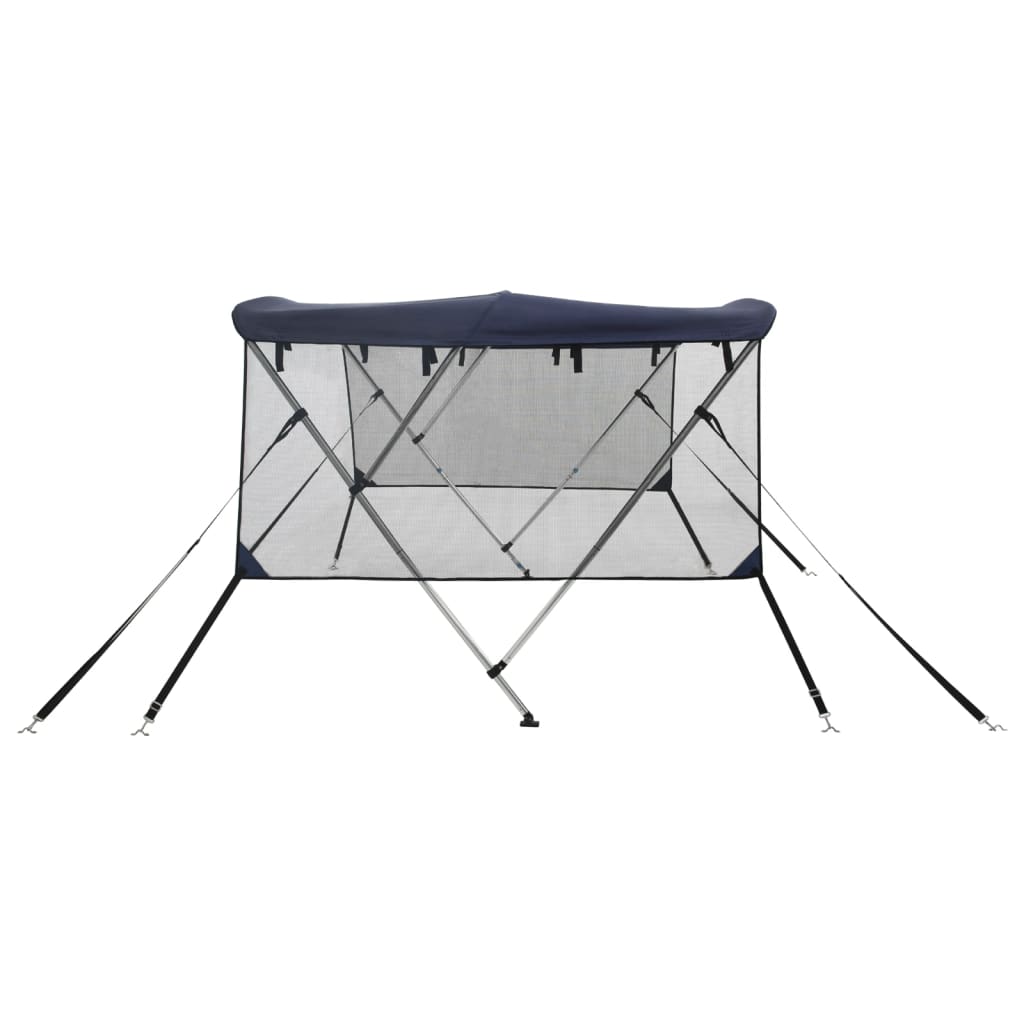 3-bow Bimini Top with Mesh Sidewalls 183x(137-152)x137 cm