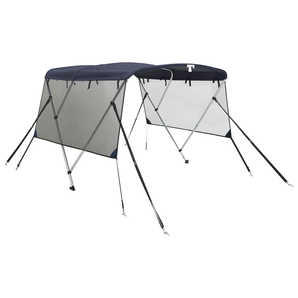 3-bow Bimini Top with Mesh Sidewalls 183x(185-198)x137 cm