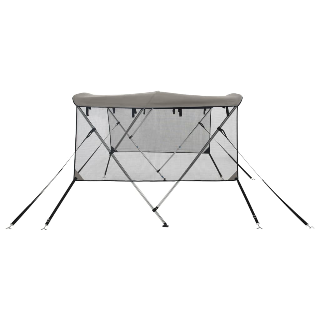 3-bow Bimini Top with Mesh Sidewalls 183x(137-152)x137 cm