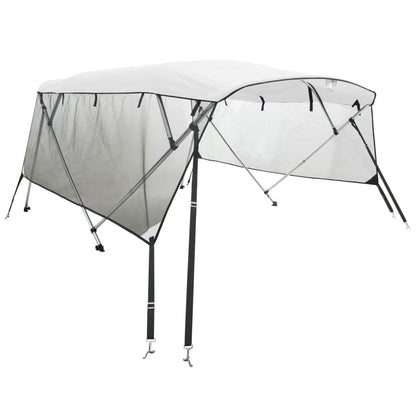 4-bow Bimini Top with Mesh Sidewalls 243x(170-182)x137 cm