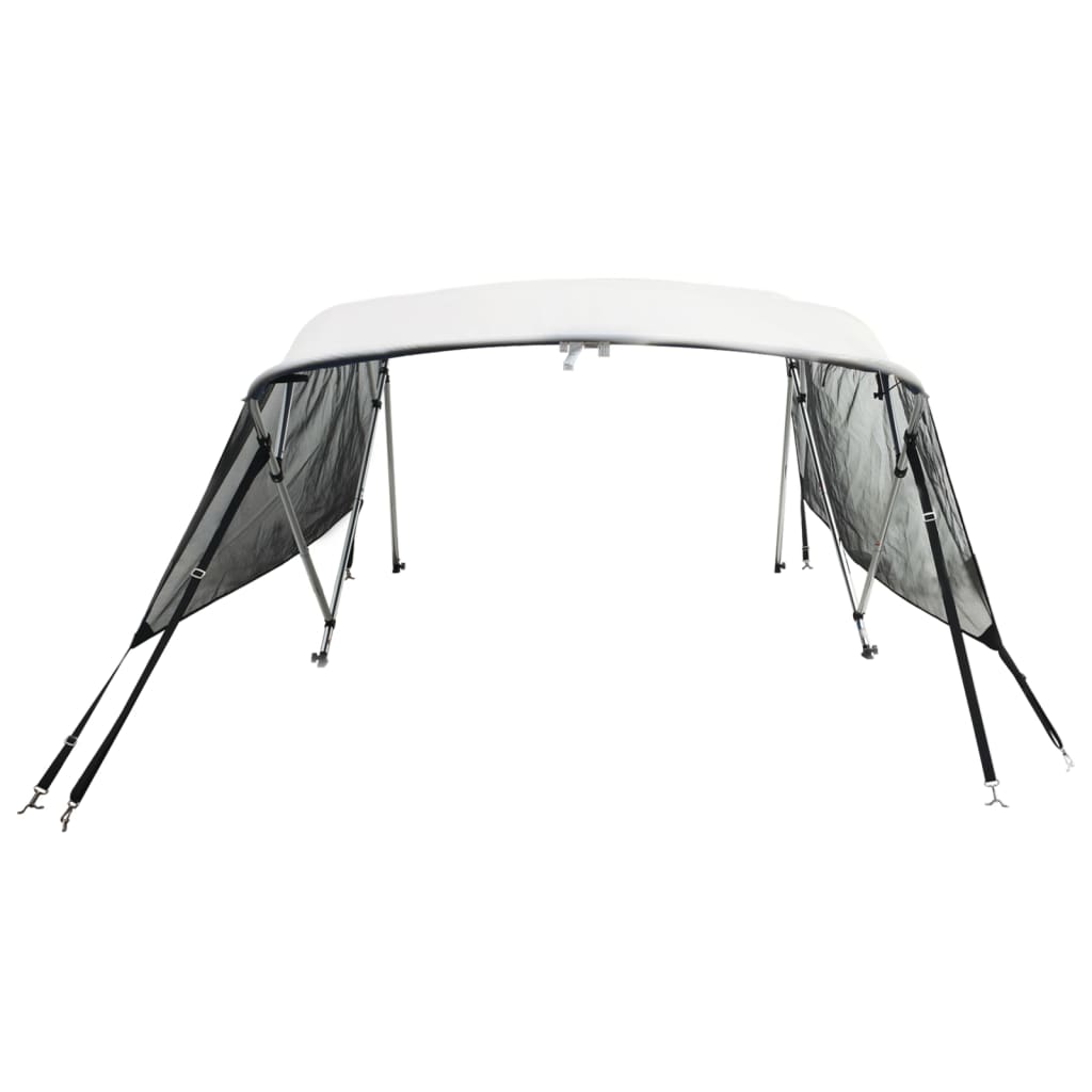 4-bow Bimini Top with Mesh Sidewalls 243x(170-182)x137 cm