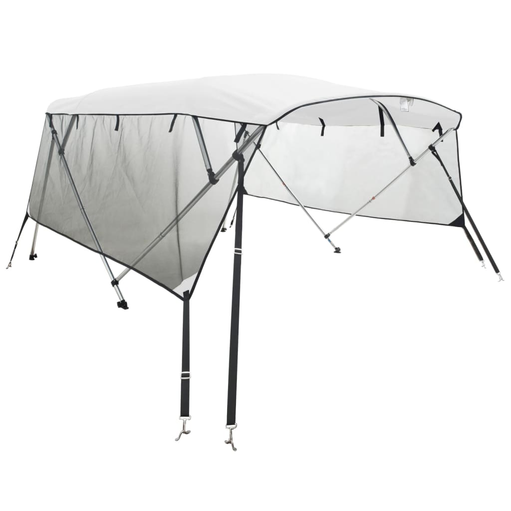 4-bow Bimini Top with Mesh Sidewalls 243x(230-244)x137 cm