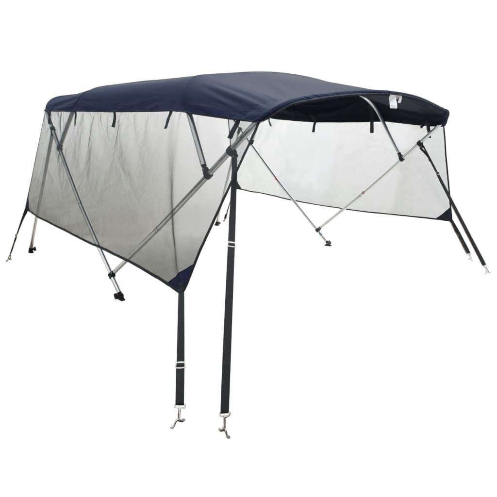 4-bow Bimini Top with Mesh Sidewalls 243x(170-182)x137 cm