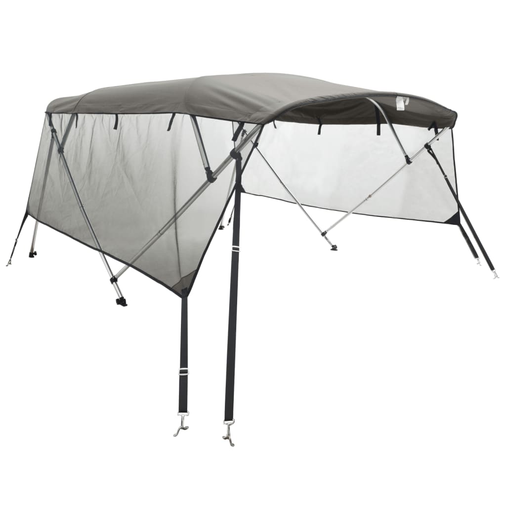 4-bow Bimini Top with Mesh Sidewalls 243x(170-182)x137 cm