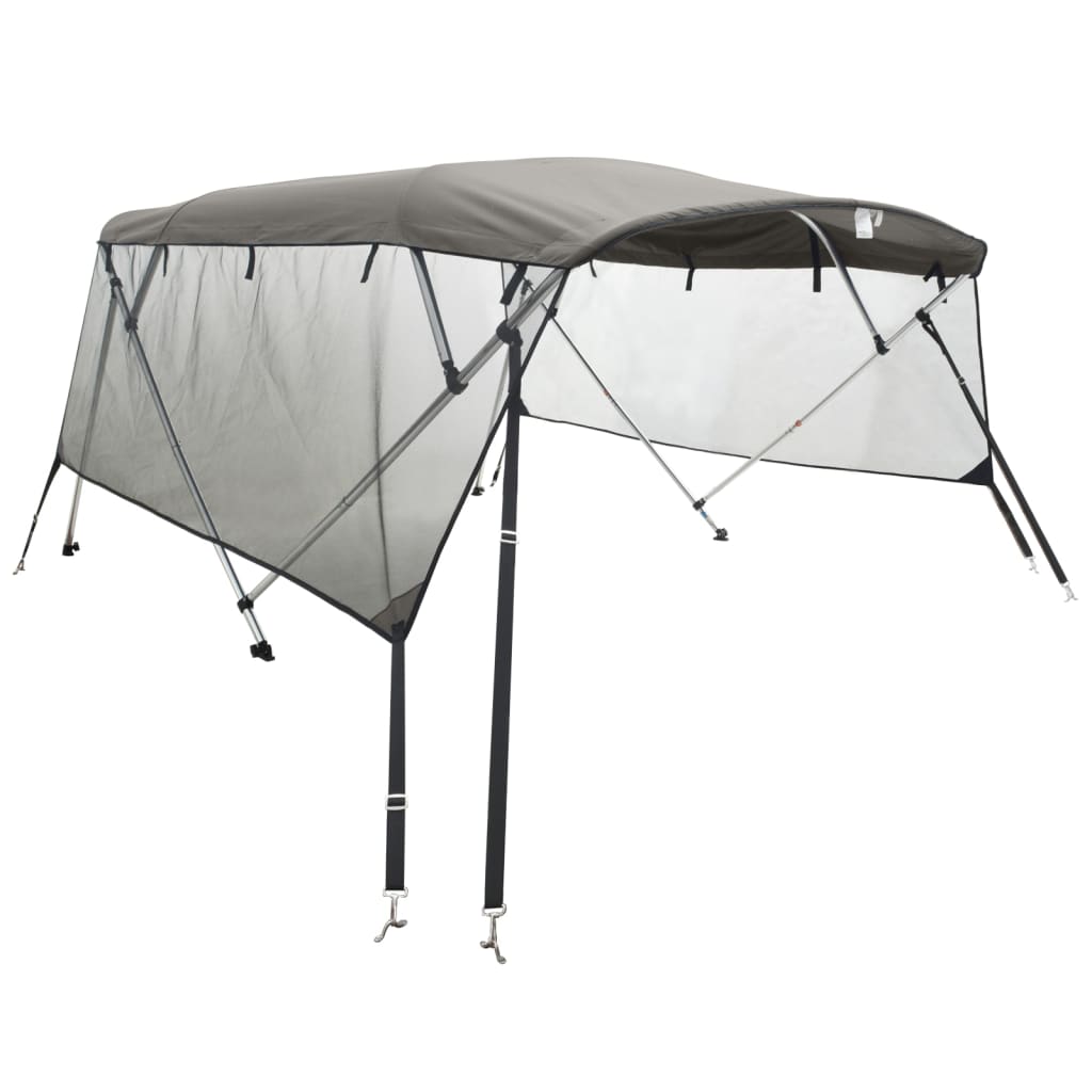 4-bow Bimini Top with Mesh Sidewalls 243x(185-198)x137 cm