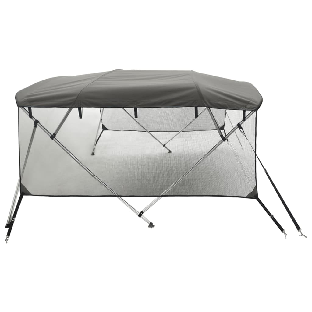 4-bow Bimini Top with Mesh Sidewalls 243x(230-244)x137 cm