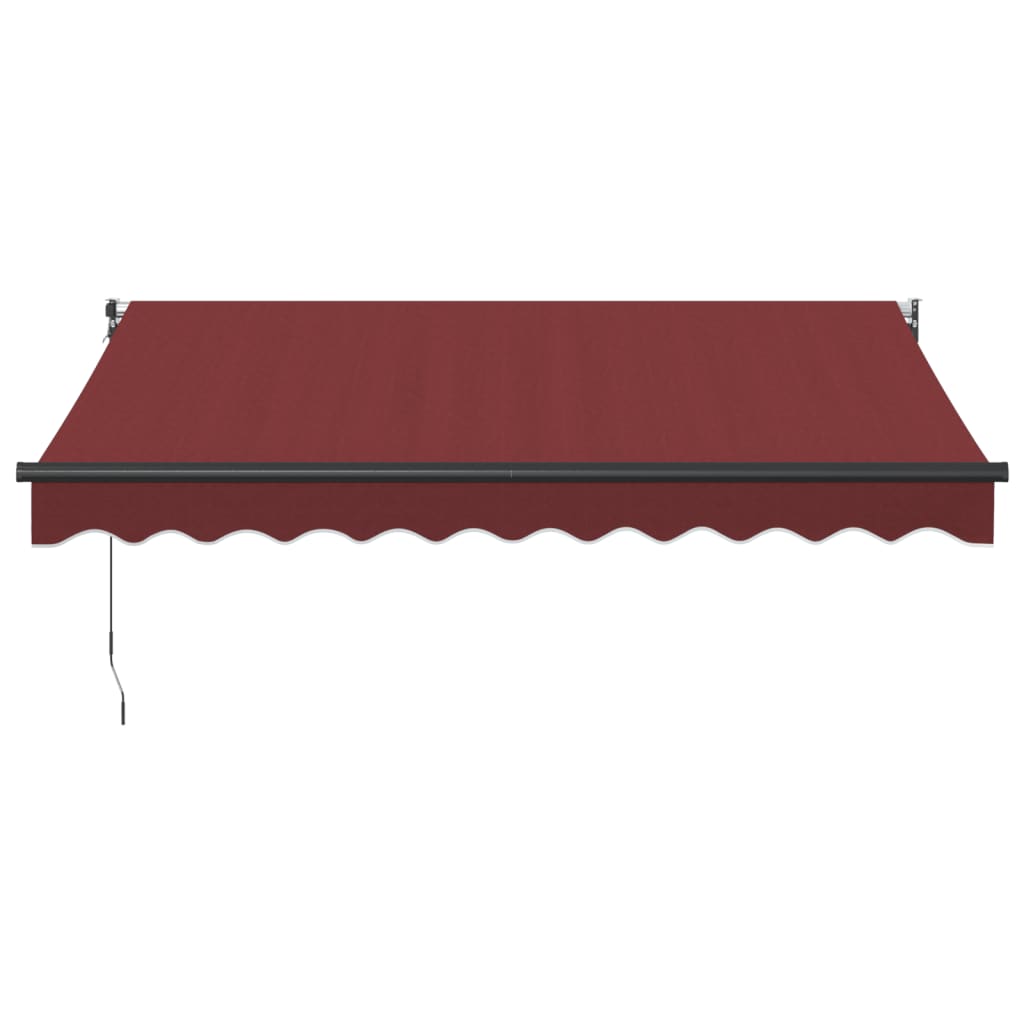 Manual Retractable Awning Burgundy 300x250 cm