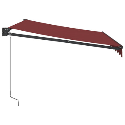 Manual Retractable Awning Burgundy 300x250 cm