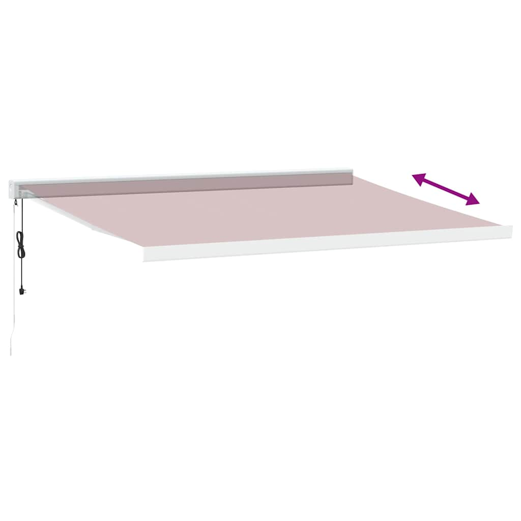 Automatic Retractable Awning Burgundy 400x300 cm