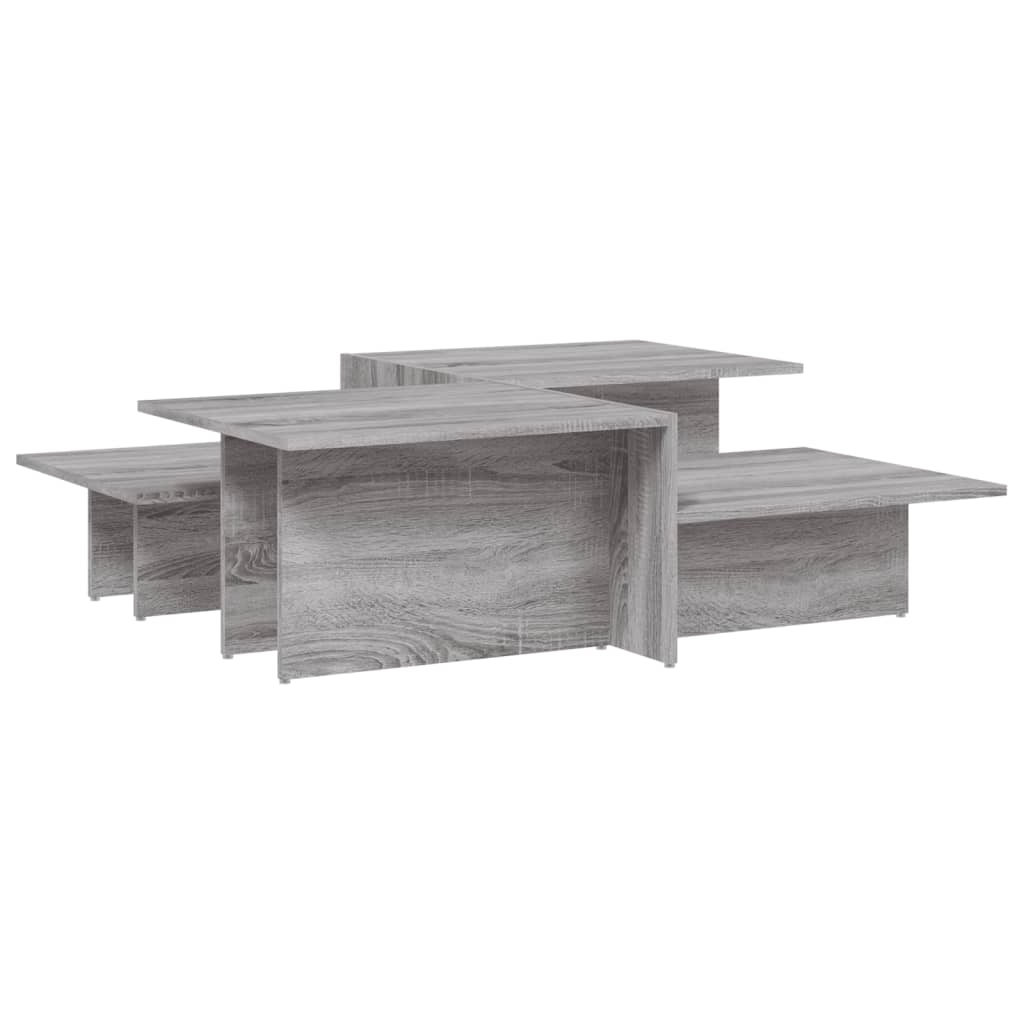 Coffee Tables 2 pcs Grey Sonoma Engineered Wood