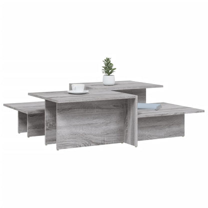 Coffee Tables 2 pcs Grey Sonoma Engineered Wood