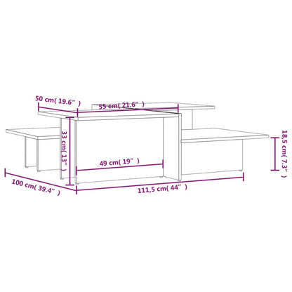 Coffee Tables 2 pcs Grey Sonoma Engineered Wood