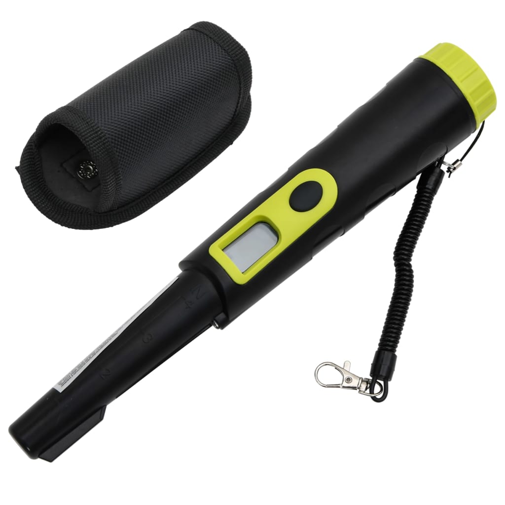 Pinpointer Metal Detector with LCD Display Black and Yellow