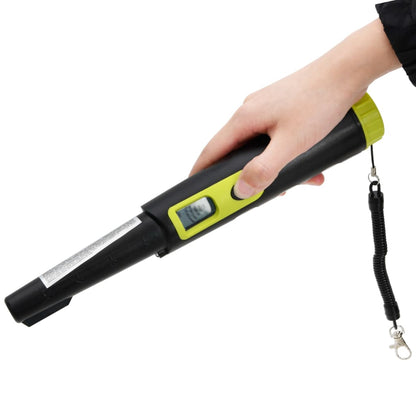 Pinpointer Metal Detector with LCD Display Black and Yellow