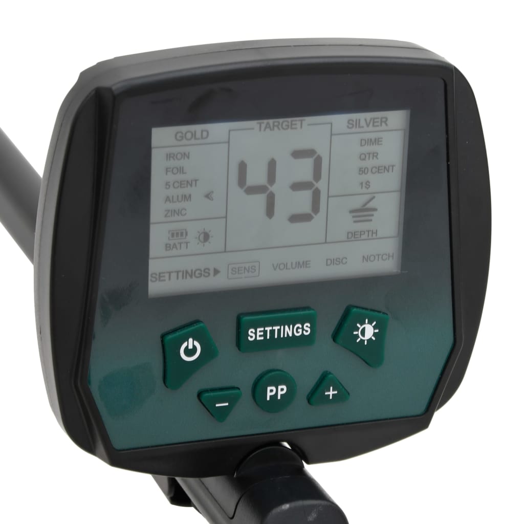 Metal Detector 24 cm Search Depth LCD Display