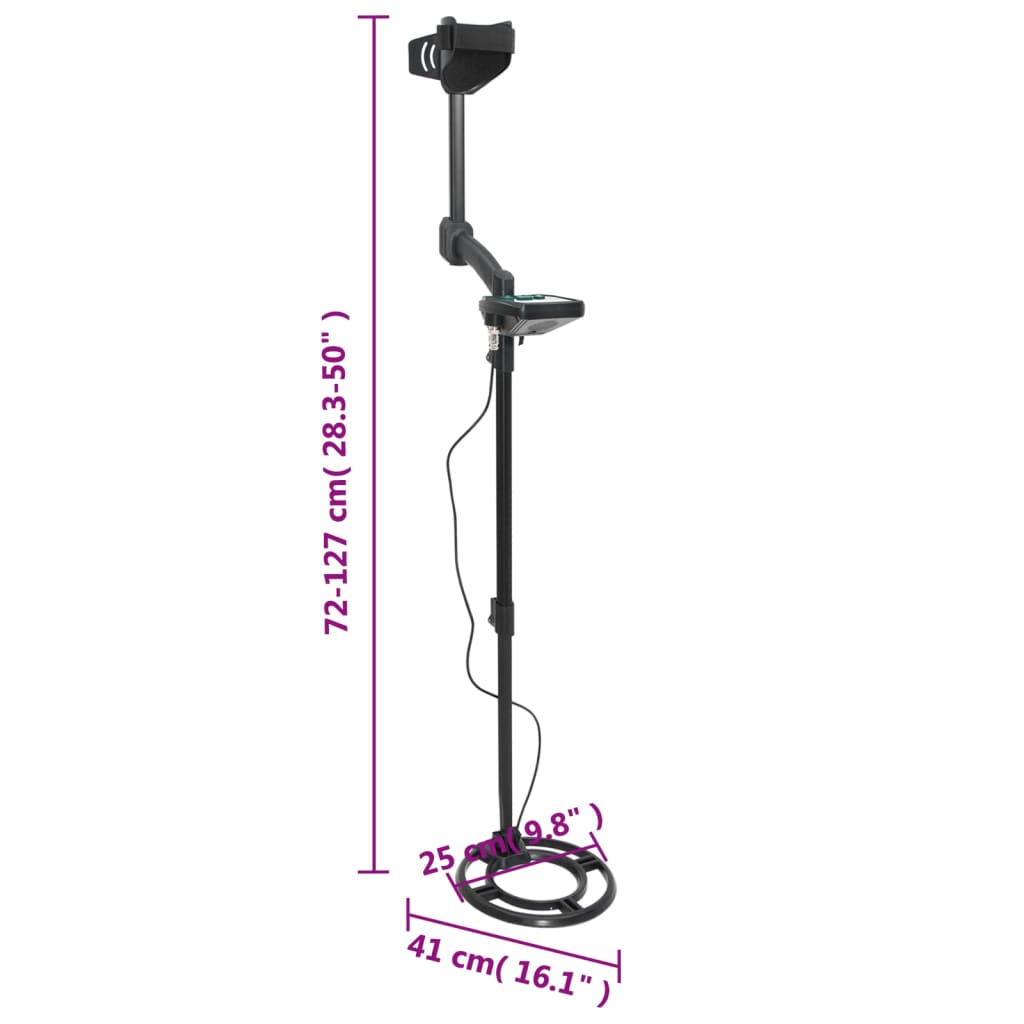 Metal Detector 24 cm Search Depth LCD Display