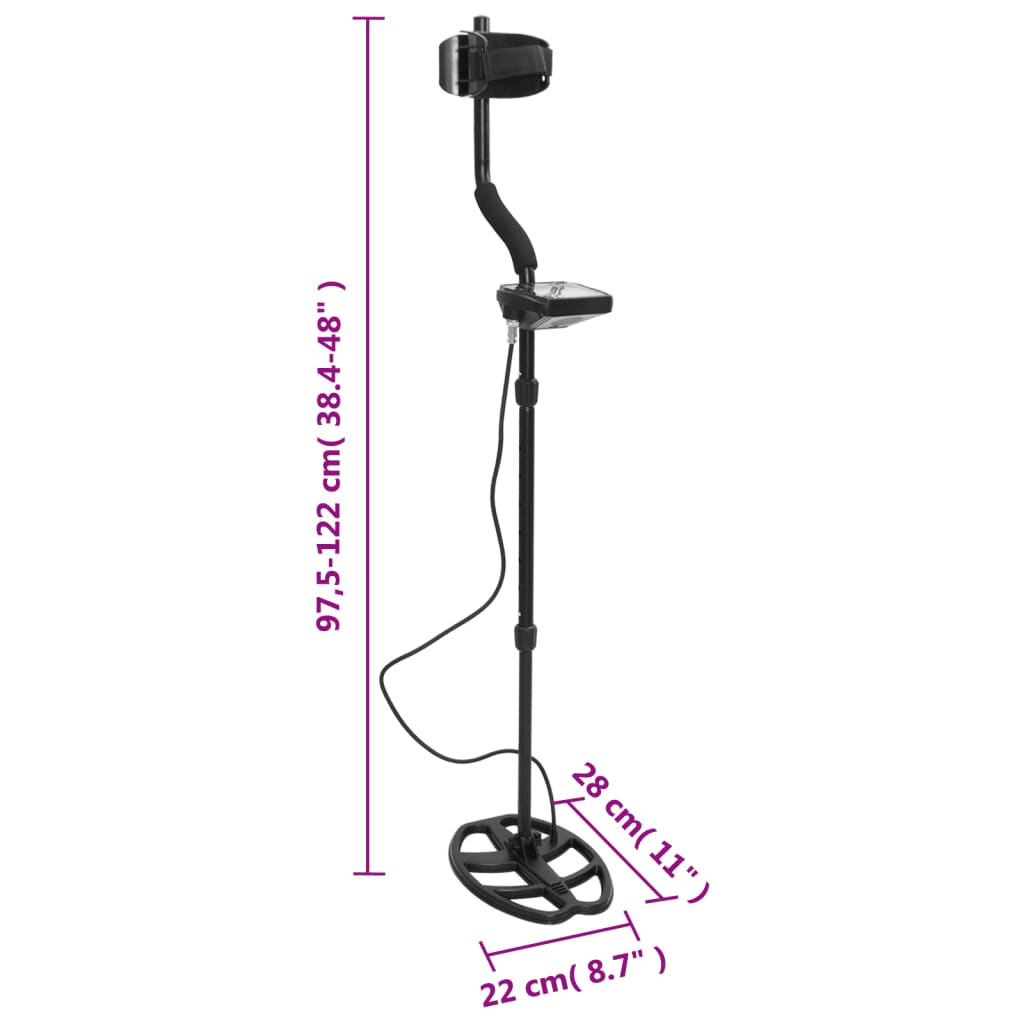 Metal Detector 20 cm Search Depth LCD Display