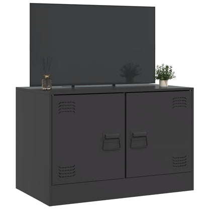 TV Cabinet Black 67x39x44 cm Steel