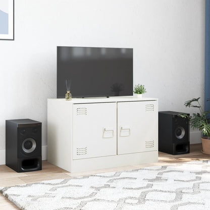 TV Cabinet White 67x39x44 cm Steel