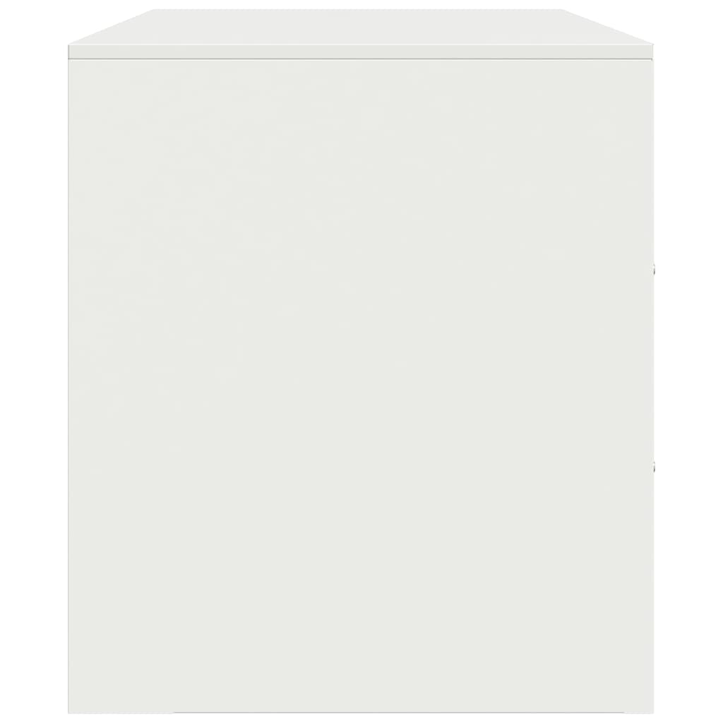 TV Cabinet White 67x39x44 cm Steel