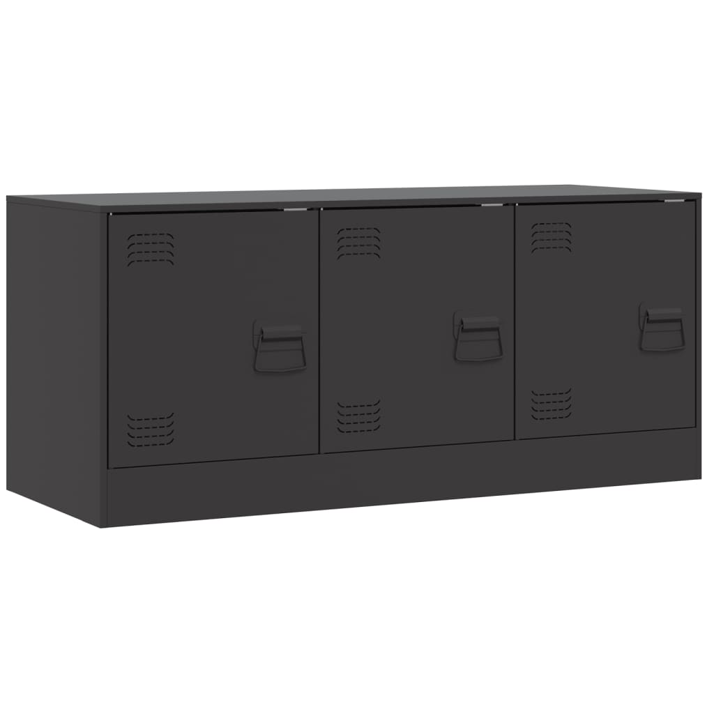 TV Cabinet Black 99x39x44 cm Steel