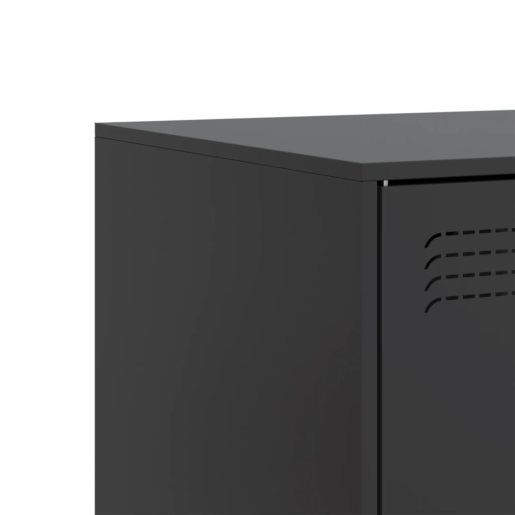 TV Cabinet Black 99x39x44 cm Steel