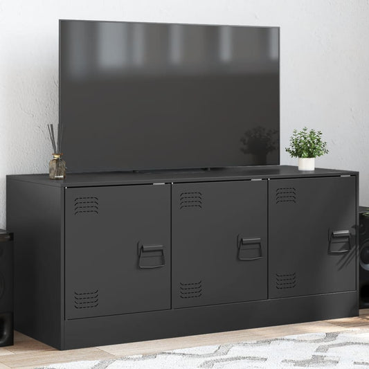 TV Cabinet Black 99x39x44 cm Steel