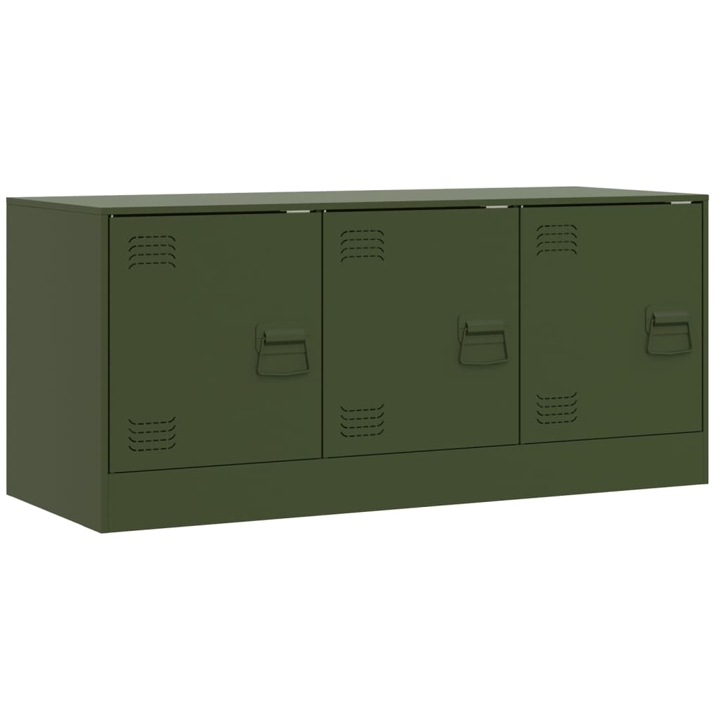 TV Cabinet Olive Green 99x39x44 cm Steel