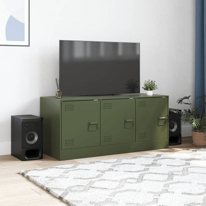 TV Cabinet Olive Green 99x39x44 cm Steel