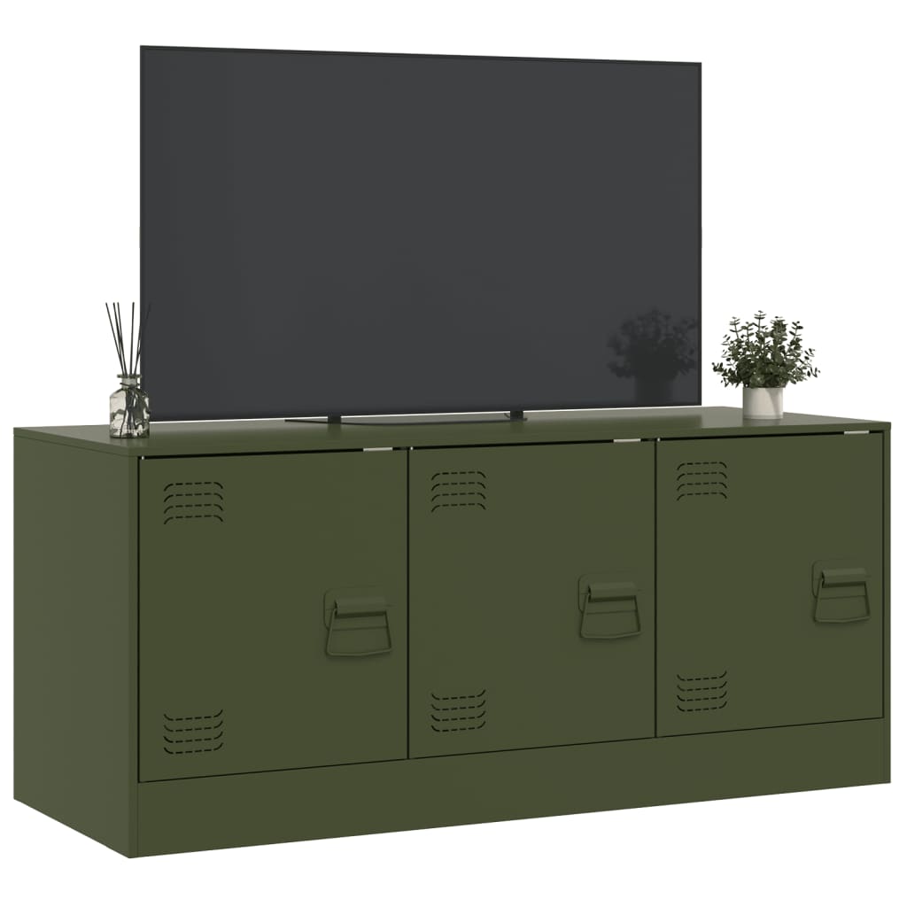 TV Cabinet Olive Green 99x39x44 cm Steel