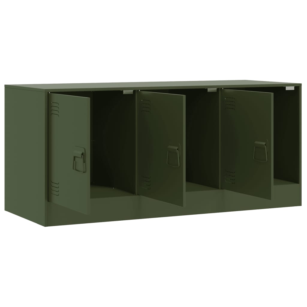 TV Cabinet Olive Green 99x39x44 cm Steel