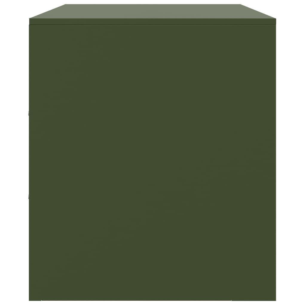 TV Cabinet Olive Green 99x39x44 cm Steel