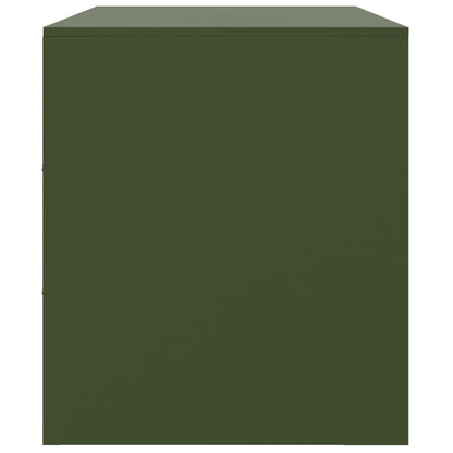 TV Cabinet Olive Green 99x39x44 cm Steel