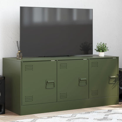 TV Cabinet Olive Green 99x39x44 cm Steel