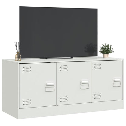 TV Cabinet White 99x39x44 cm Steel