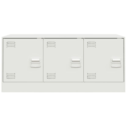 TV Cabinet White 99x39x44 cm Steel