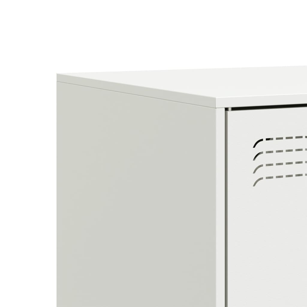 TV Cabinet White 99x39x44 cm Steel