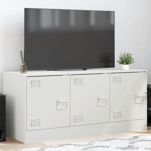 TV Cabinet White 99x39x44 cm Steel