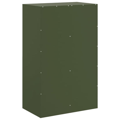 Sideboard Olive Green 67x39x107 cm Steel