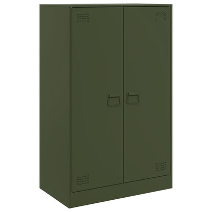 Sideboard Olive Green 67x39x107 cm Steel