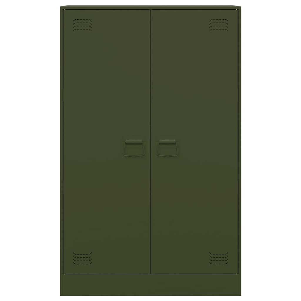 Sideboard Olive Green 67x39x107 cm Steel