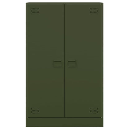 Sideboard Olive Green 67x39x107 cm Steel