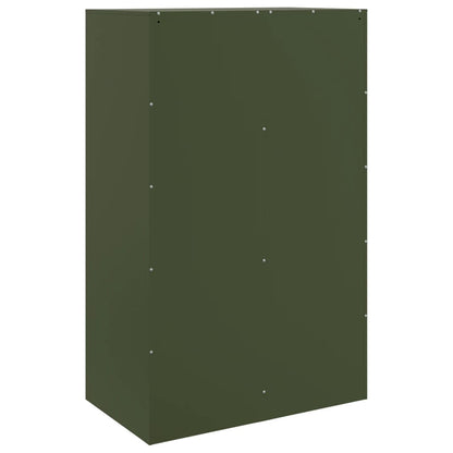 Sideboard Olive Green 67x39x107 cm Steel