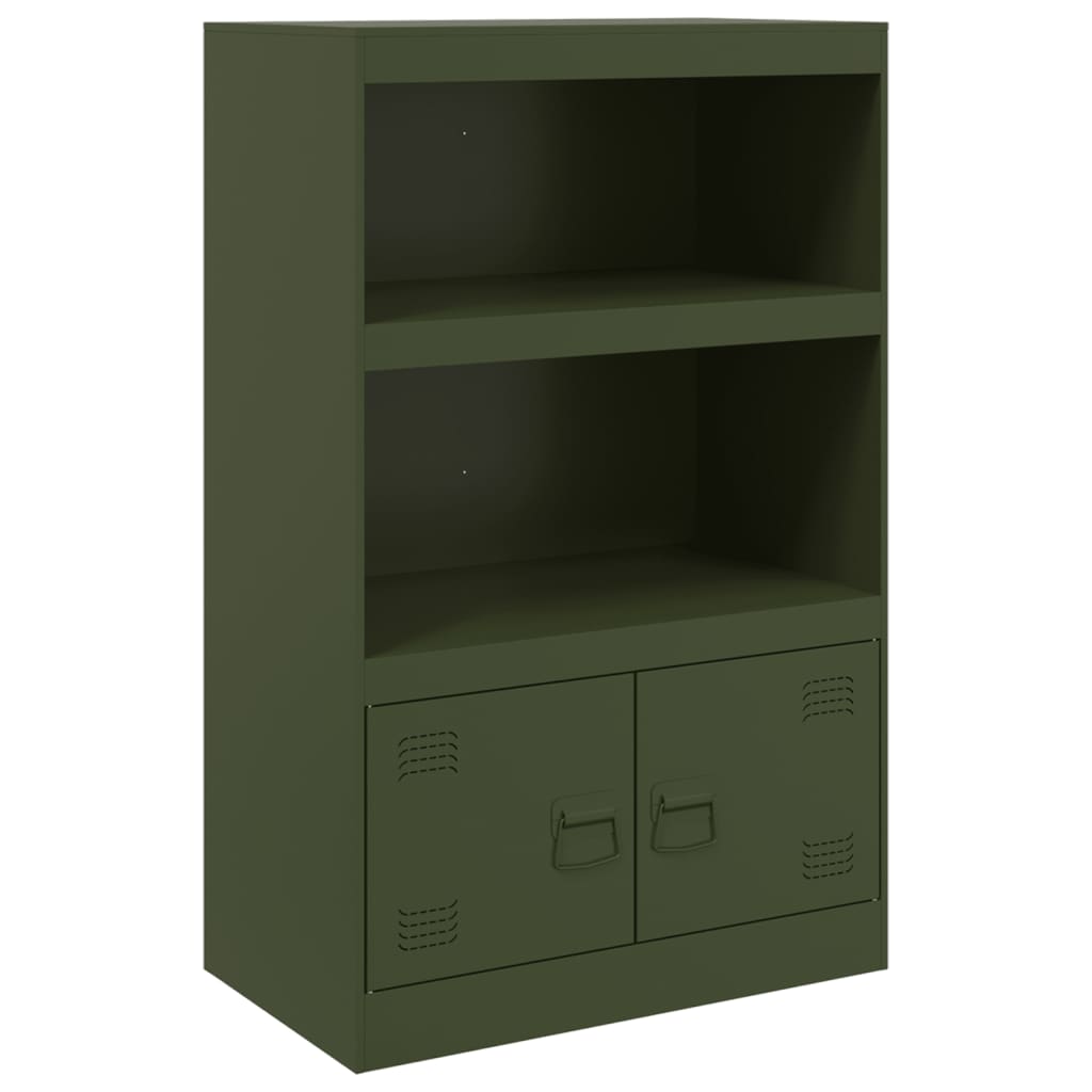 Sideboard Olive Green 67x39x107 cm Steel